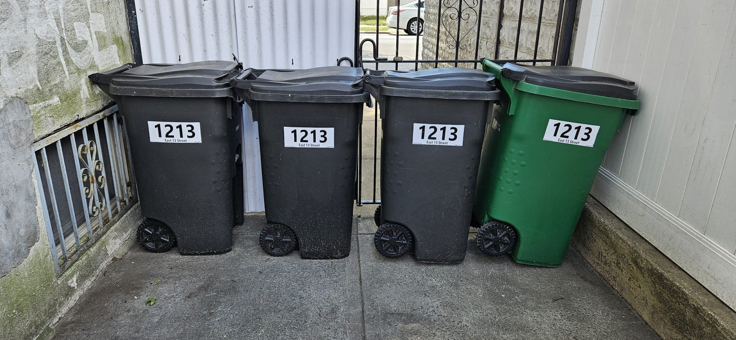 Custom Garbage Can Labels (Made for NYC Bins)